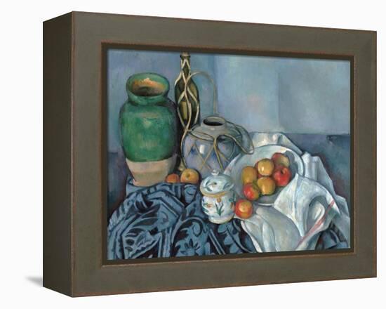 Still Life with Apples-Paul Cézanne-Framed Premier Image Canvas