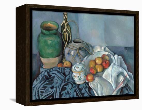 Still Life with Apples-Paul Cézanne-Framed Premier Image Canvas