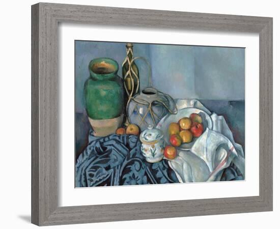 Still Life with Apples-Paul Cézanne-Framed Giclee Print