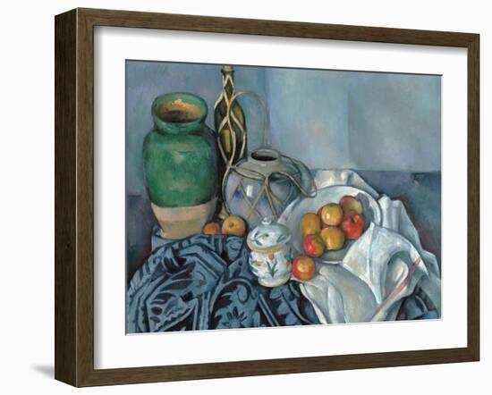 Still Life with Apples-Paul Cézanne-Framed Giclee Print