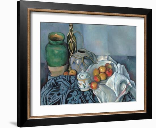 Still Life with Apples-Paul Cézanne-Framed Giclee Print