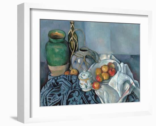 Still Life with Apples-Paul Cézanne-Framed Giclee Print