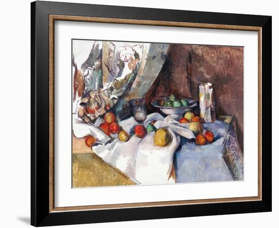 Still Life with Apples-Paul Cézanne-Framed Giclee Print