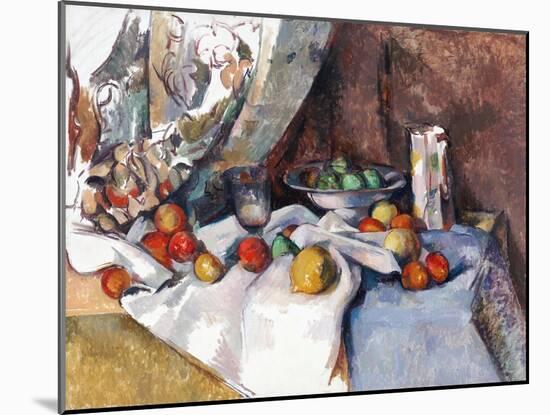 Still Life with Apples-Paul Cézanne-Mounted Giclee Print