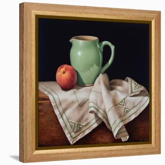 Still Life with Art Deco Cloth-Catherine Abel-Framed Premier Image Canvas