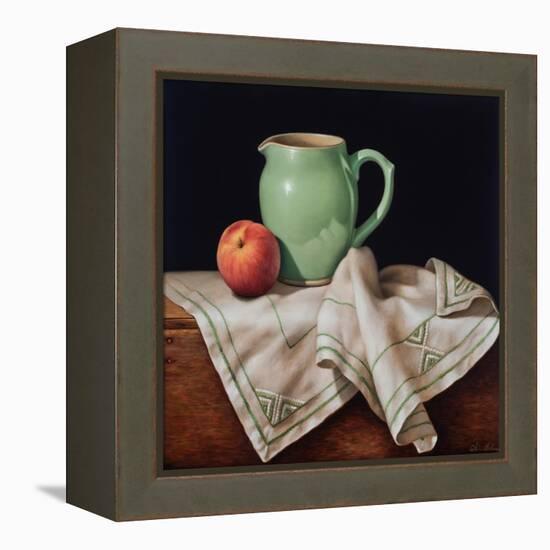 Still Life with Art Deco Cloth-Catherine Abel-Framed Premier Image Canvas