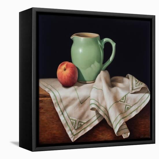 Still Life with Art Deco Cloth-Catherine Abel-Framed Premier Image Canvas