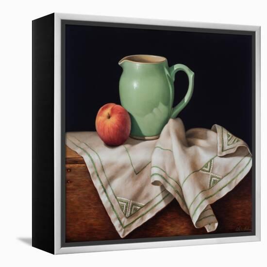 Still Life with Art Deco Cloth-Catherine Abel-Framed Premier Image Canvas