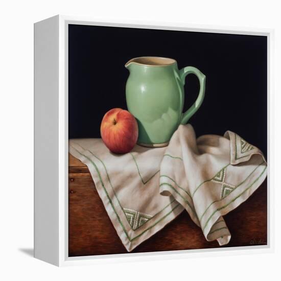 Still Life with Art Deco Cloth-Catherine Abel-Framed Premier Image Canvas