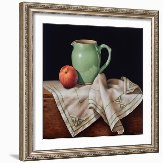 Still Life with Art Deco Cloth-Catherine Abel-Framed Giclee Print