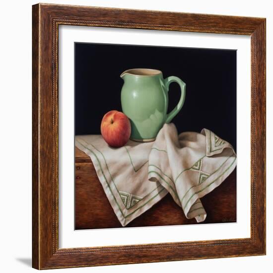 Still Life with Art Deco Cloth-Catherine Abel-Framed Giclee Print