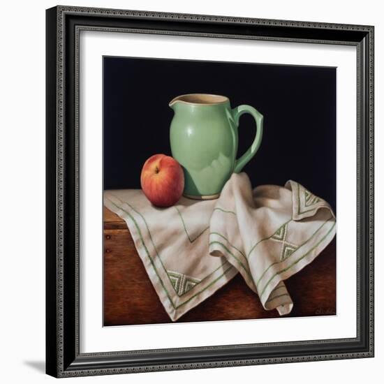 Still Life with Art Deco Cloth-Catherine Abel-Framed Giclee Print