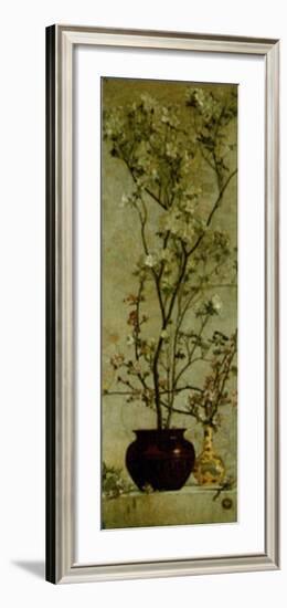 Still Life with Azaleas and Apple Blossoms-Charles Caryl Coleman-Framed Art Print