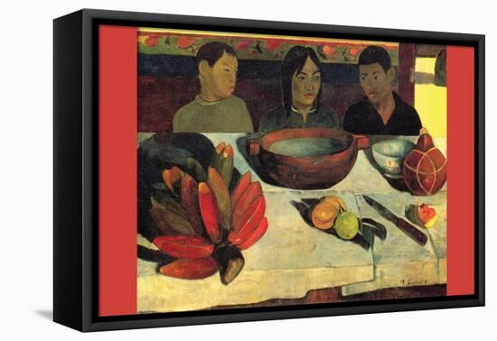 Still Life with Banana-Paul Gauguin-Framed Stretched Canvas