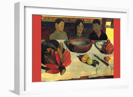 Still Life with Banana-Paul Gauguin-Framed Art Print