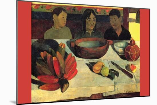 Still Life with Banana-Paul Gauguin-Mounted Art Print