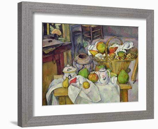 Still Life with Basket, 1888-90-Paul Cézanne-Framed Giclee Print