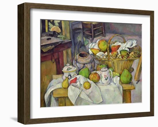 Still Life with Basket, 1888-90-Paul Cézanne-Framed Giclee Print