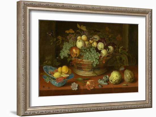 Still Life with Basket of Fruit, 1622-Balthasar van der Ast-Framed Giclee Print