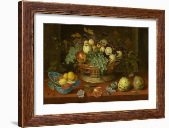 Still Life with Basket of Fruit, 1622-Balthasar van der Ast-Framed Giclee Print