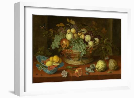 Still Life with Basket of Fruit, 1622-Balthasar van der Ast-Framed Giclee Print