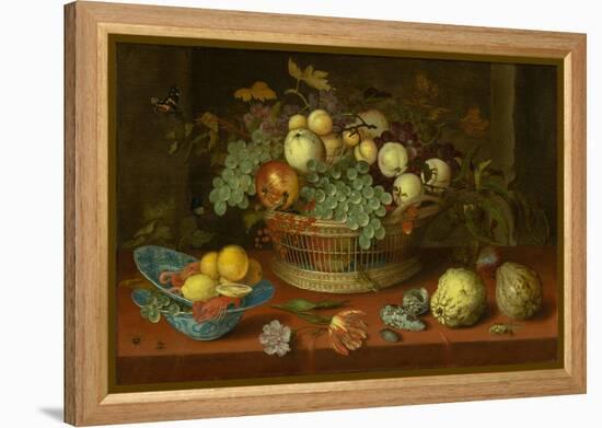 Still Life with Basket of Fruit, 1622-Balthasar van der Ast-Framed Premier Image Canvas