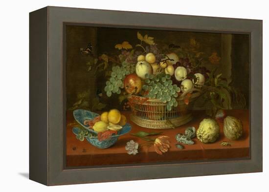 Still Life with Basket of Fruit, 1622-Balthasar van der Ast-Framed Premier Image Canvas