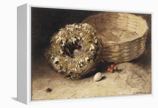 Still-Life with Basket-William Henry Hunt-Framed Premier Image Canvas