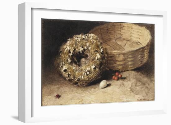 Still-Life with Basket-William Henry Hunt-Framed Giclee Print