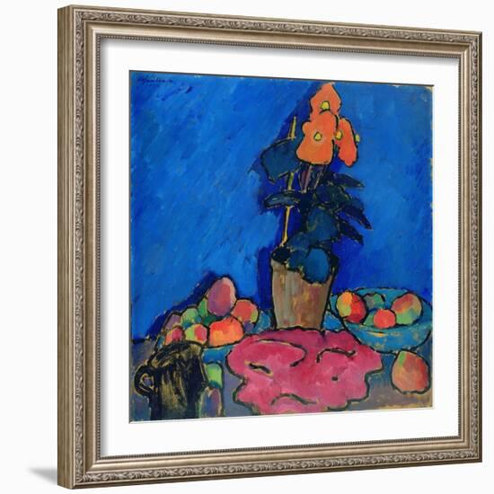 Still Life with Begonia, 1911-Alexej Von Jawlensky-Framed Giclee Print