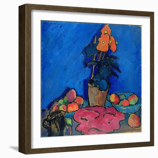 Still Life with Begonia, 1911-Alexej Von Jawlensky-Framed Giclee Print