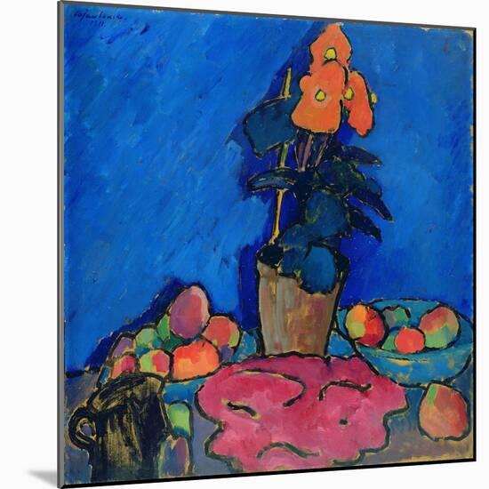 Still Life with Begonia, 1911-Alexej Von Jawlensky-Mounted Giclee Print