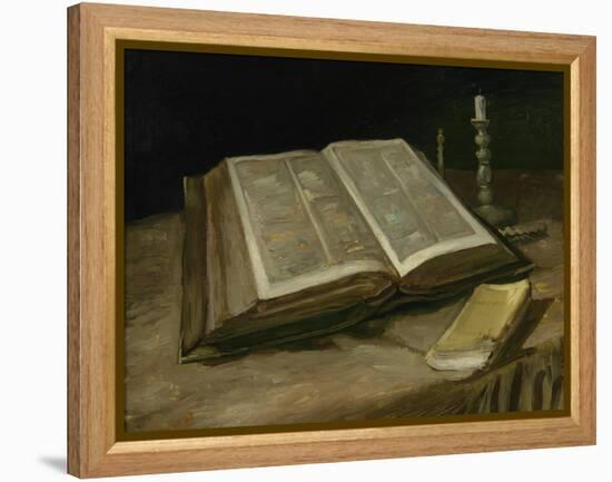 Still Life with Bible, 1885-Vincent van Gogh-Framed Premier Image Canvas