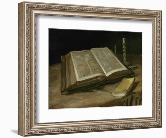 Still Life with Bible, 1885-Vincent van Gogh-Framed Giclee Print