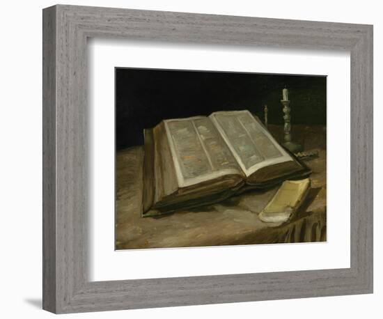 Still Life with Bible, 1885-Vincent van Gogh-Framed Giclee Print