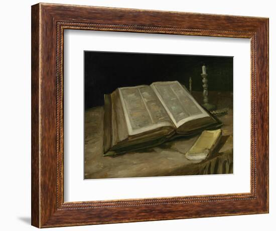 Still Life with Bible, 1885-Vincent van Gogh-Framed Giclee Print