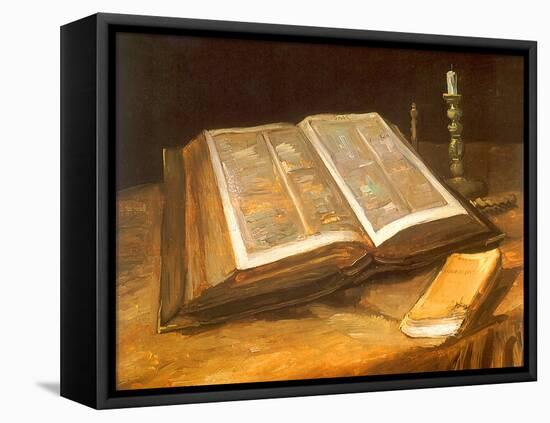 Still Life with Bible, 1885-Vincent van Gogh-Framed Premier Image Canvas