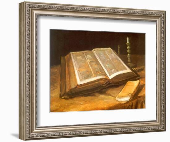 Still Life with Bible, 1885-Vincent van Gogh-Framed Giclee Print