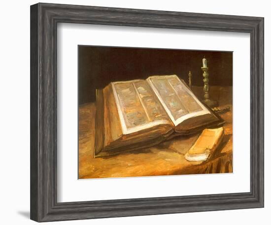 Still Life with Bible, 1885-Vincent van Gogh-Framed Giclee Print