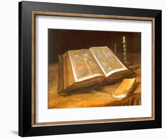 Still Life with Bible, 1885-Vincent van Gogh-Framed Giclee Print