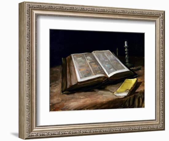 Still Life with Bible-Vincent van Gogh-Framed Giclee Print