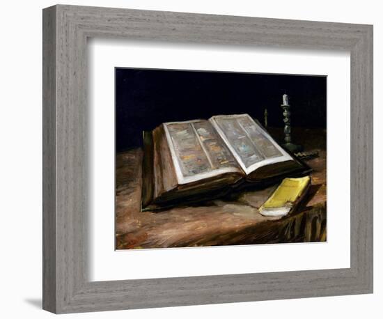 Still Life with Bible-Vincent van Gogh-Framed Giclee Print