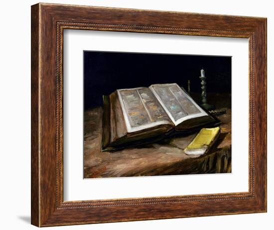 Still Life with Bible-Vincent van Gogh-Framed Giclee Print