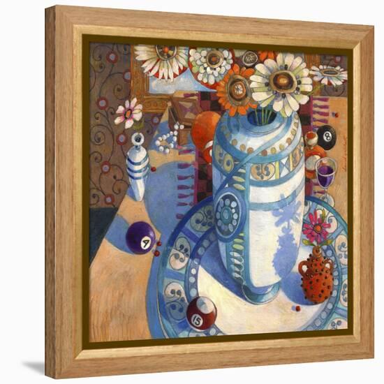 Still life with Billiard Balls-David Galchutt-Framed Premier Image Canvas