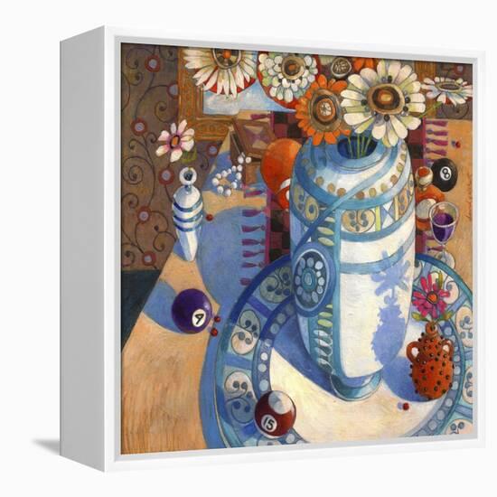 Still life with Billiard Balls-David Galchutt-Framed Premier Image Canvas