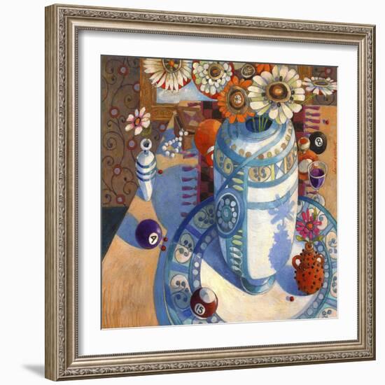 Still life with Billiard Balls-David Galchutt-Framed Giclee Print