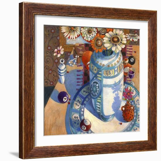 Still life with Billiard Balls-David Galchutt-Framed Giclee Print