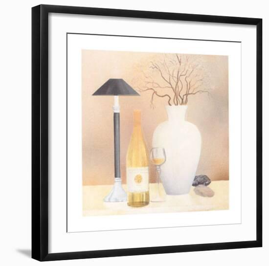 Still Life with Black Lamp-Heinz Hock-Framed Art Print