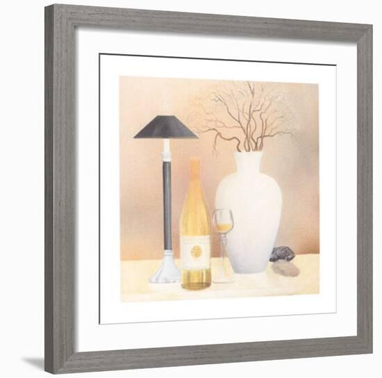 Still Life with Black Lamp-Heinz Hock-Framed Art Print