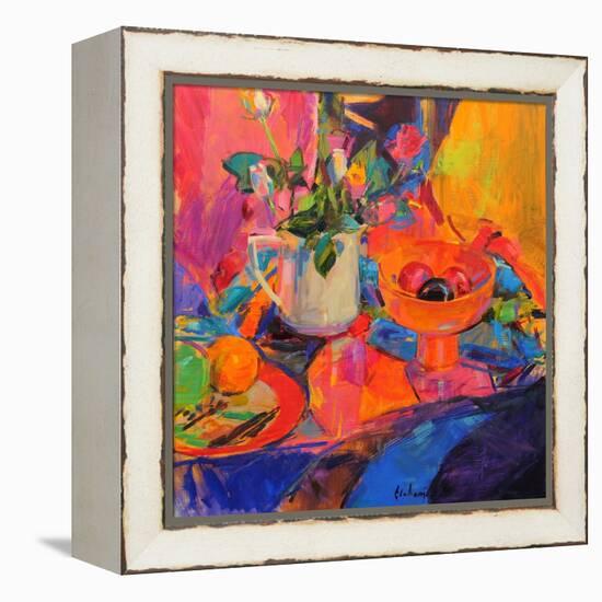 Still Life with Bloomingdale's Bowl-Peter Graham-Framed Premier Image Canvas